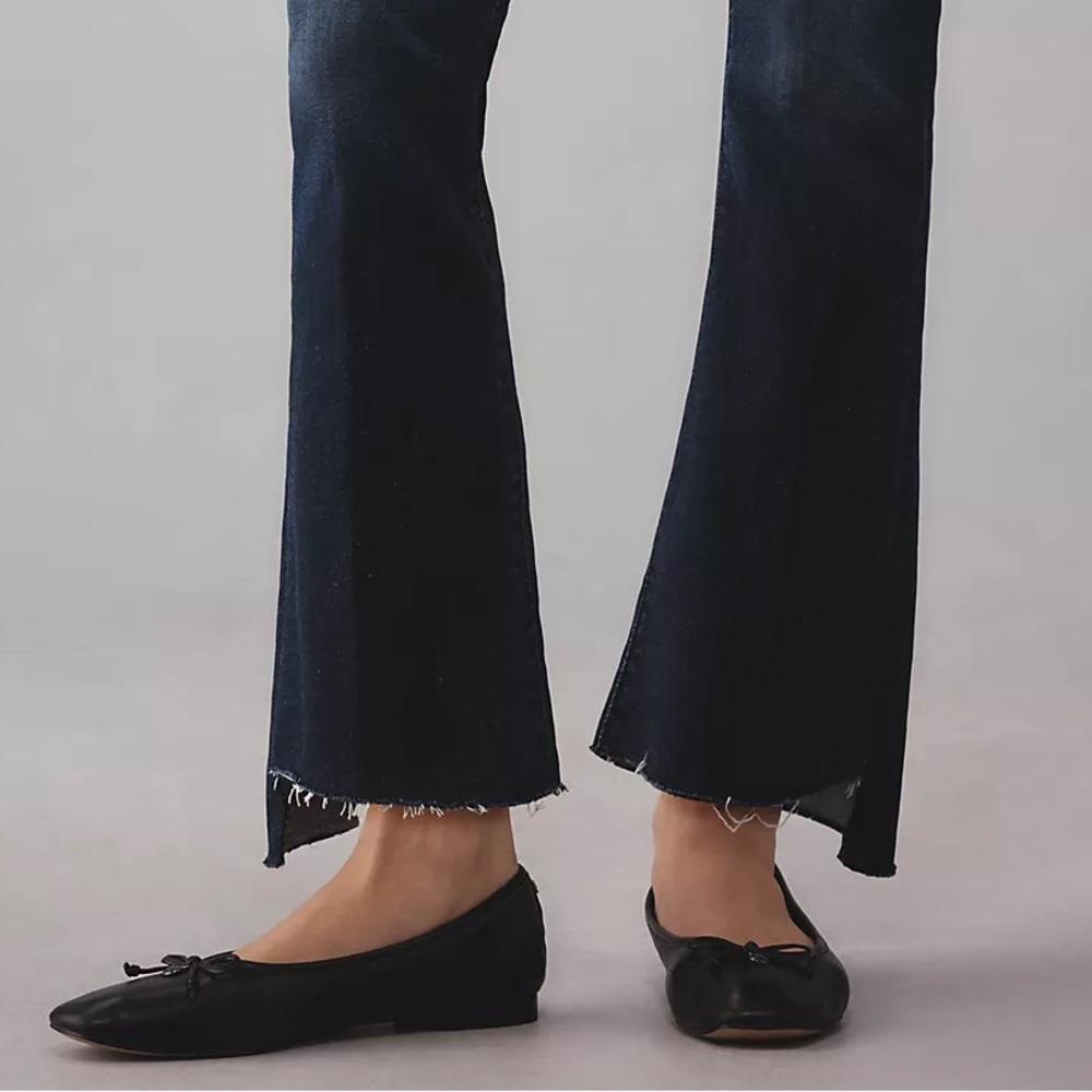 NWT MOTHER The Insider Crop Step Fray Jean in Off Limits - Picture 5 of 16